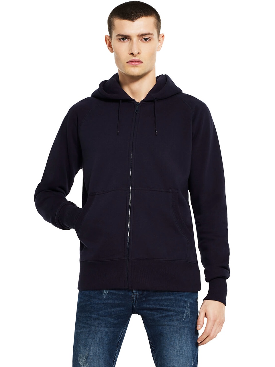 Mens Zip Hooded Sweatshirt