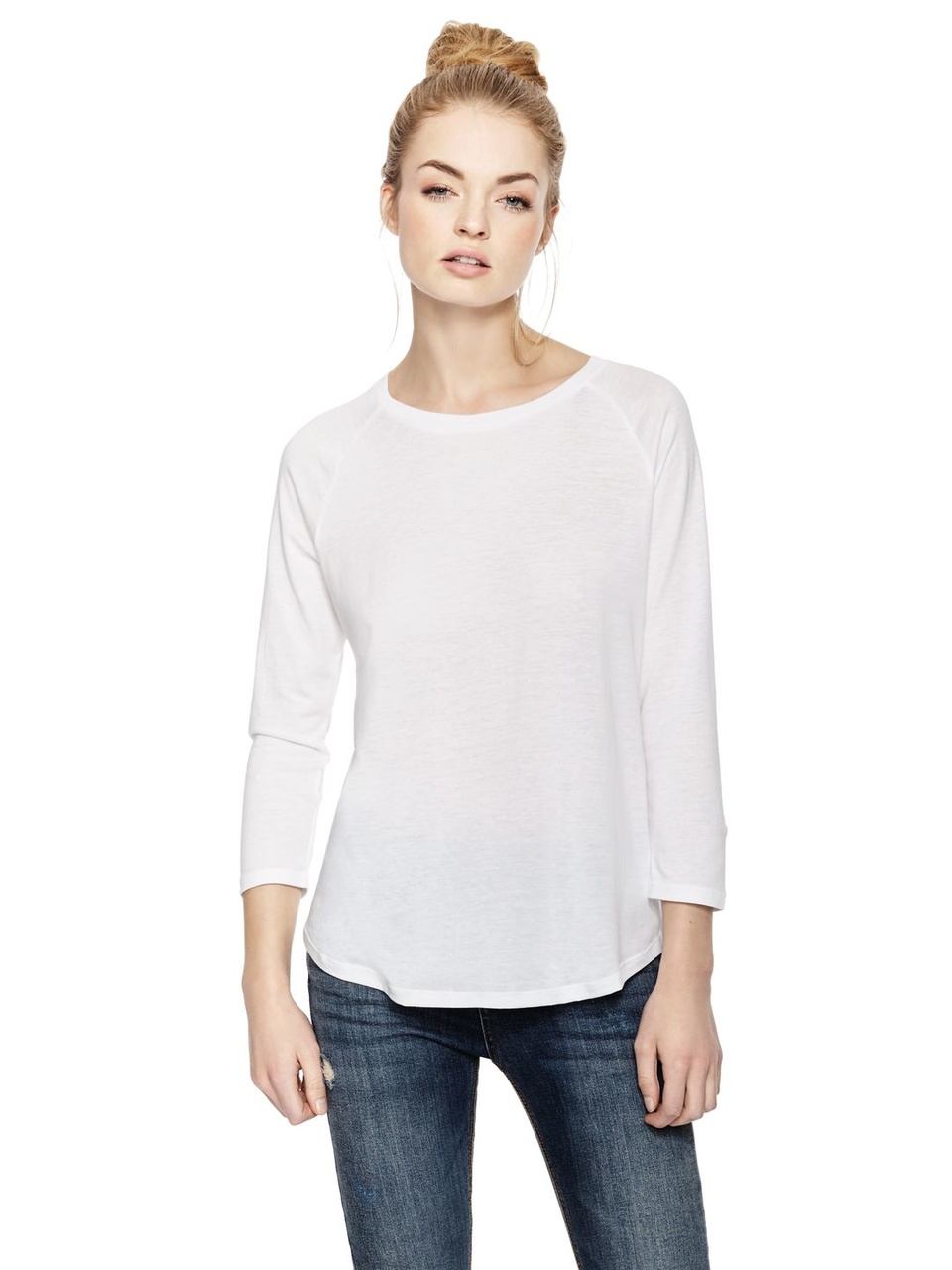 Womens Organic 3/4 Sleeve T-Shirt